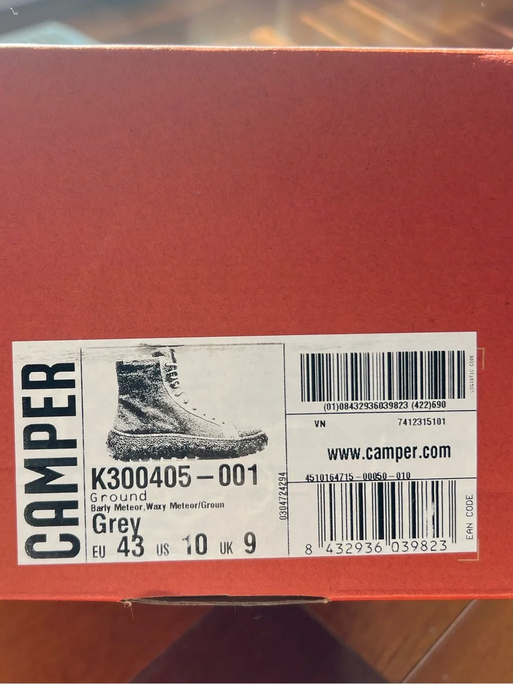 Camper x Micheling Men’s Black Boots with Red Laces